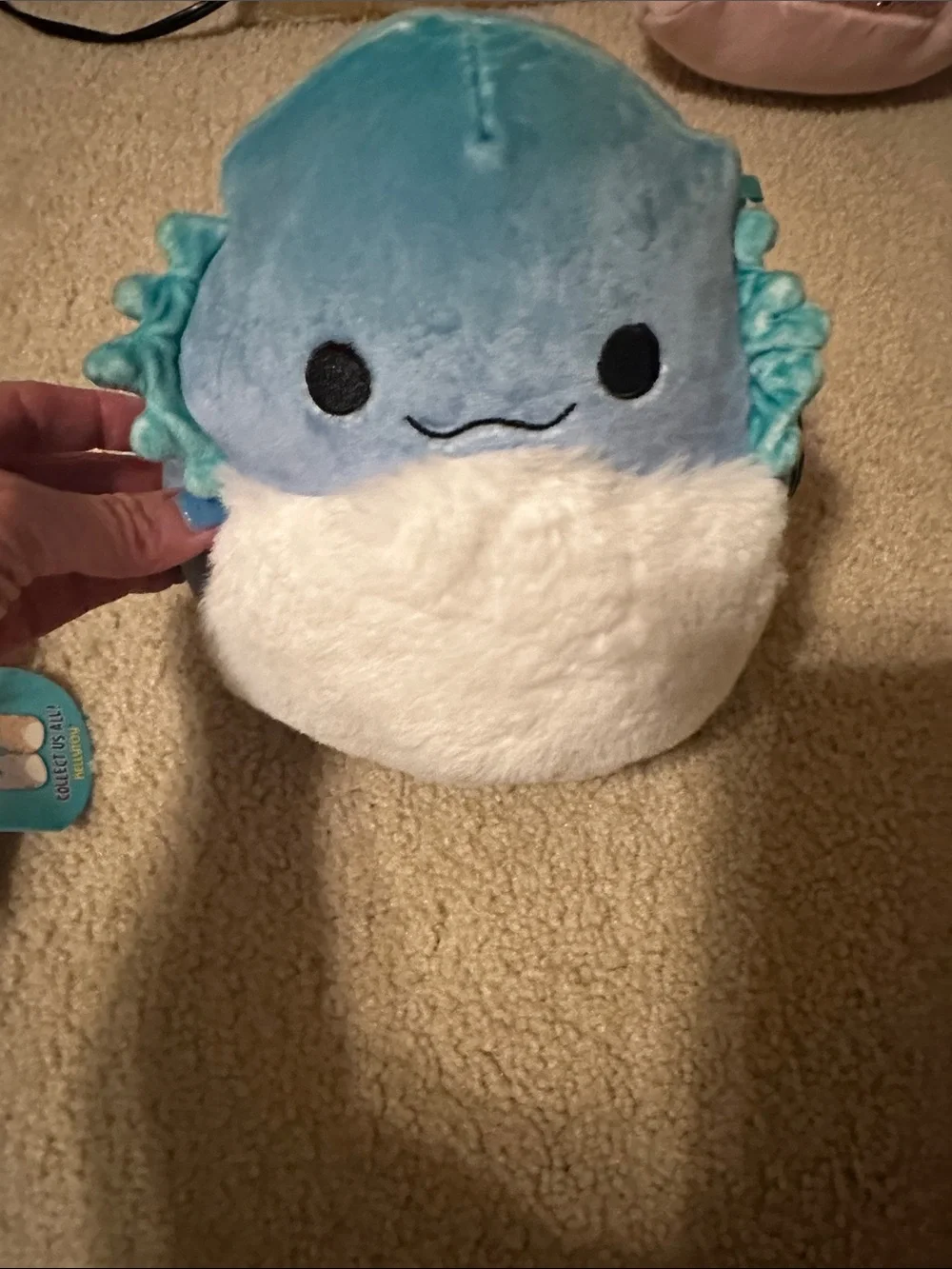 Squishmallows Plush Trio - Gray, Blue & Pink Cute Collectibles